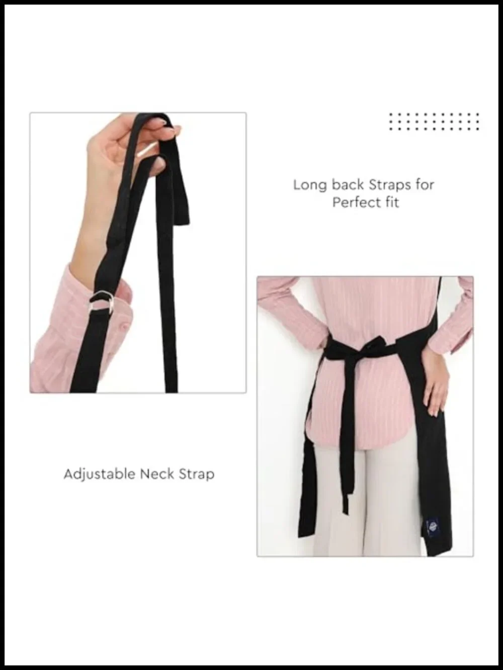 Cotton Chef Apron with Pocket and Towel Holder for Cooking Baking BBQ